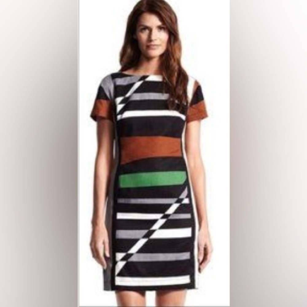 Derek Lam for Target Linen Fitted Geometrical Mini Dress